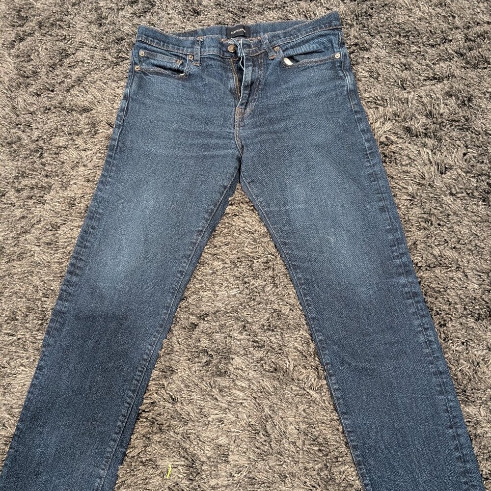 J. Crew Medium Blue Jeans Athletic Straight 32x32